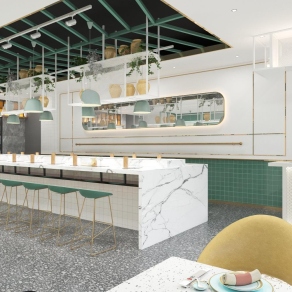 现代快餐厅3D模型下载